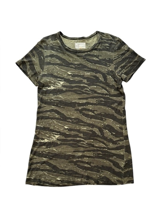Current/Elliott Tops - Current/Elliot 3 Tiger Camo Camouflage Long Shirt Crew Neck Long Green